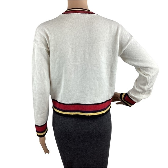 BCBGeneration Intarsia Sweater Size XXS White Original - Picture 4 of 7